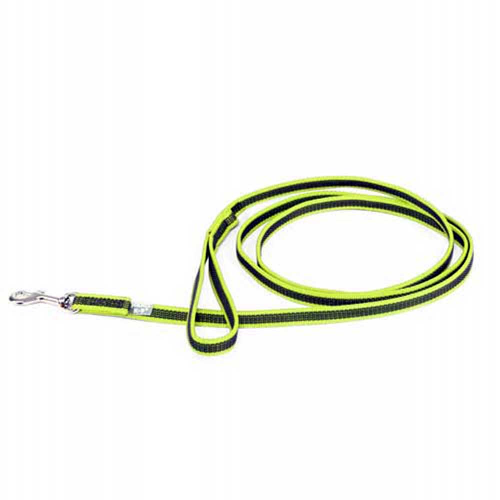 J-K9 C&G Leash -Neon-Grey W(1/2"/14mm)xL (6.5ft / 2 m)w/Handle,Max 66lb/30 kg