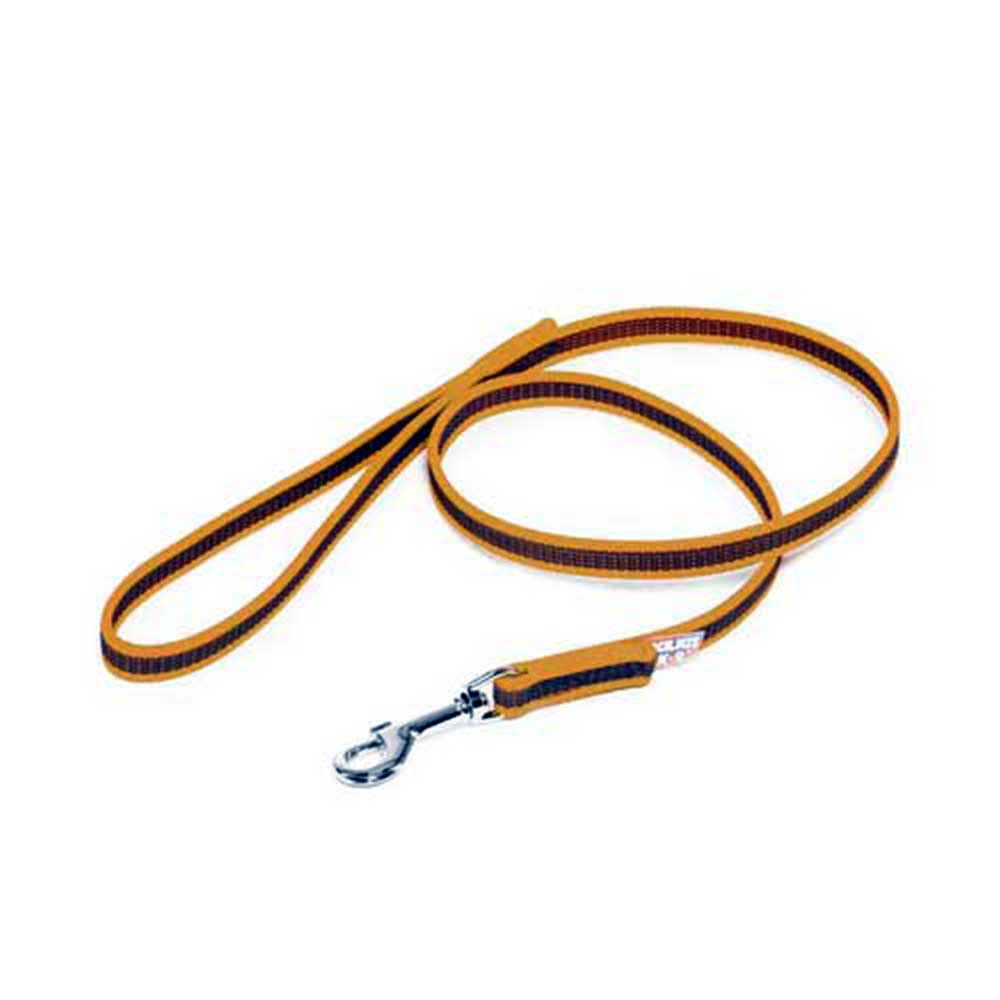 J-K9 C&G Leash -Orange-Grey W(1/2"/14mm)xL (3ft/ 1 m)w/Handle,Max 66lb/30 kg