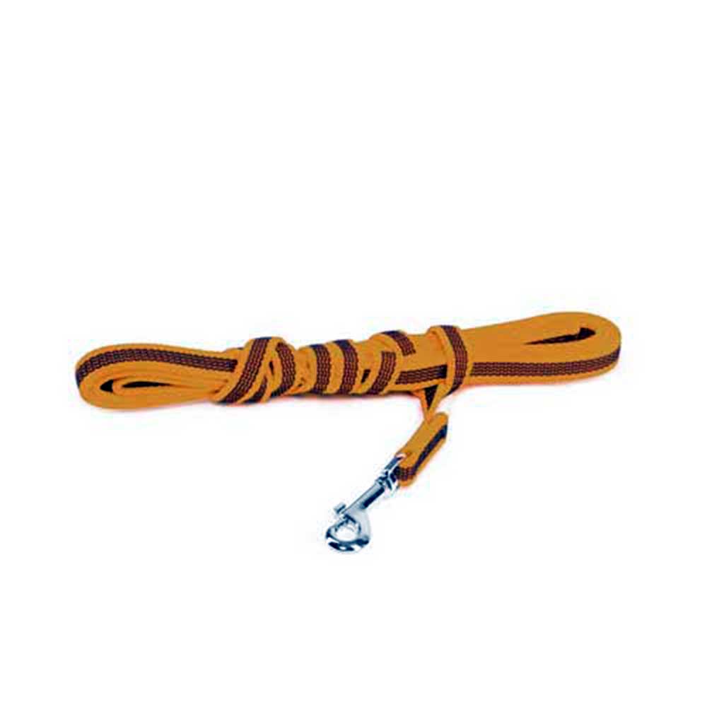 J-K9 C&G Leash -Orange-Grey W(1/2"/14mm)xL (10ft / 3 m)w/Handle,Max 66lb/30 kg