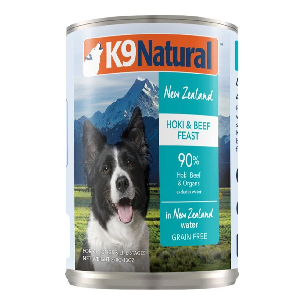 K9 Natural Canned Hoki & Beef Feast Dog Food 13 oz (370 g)