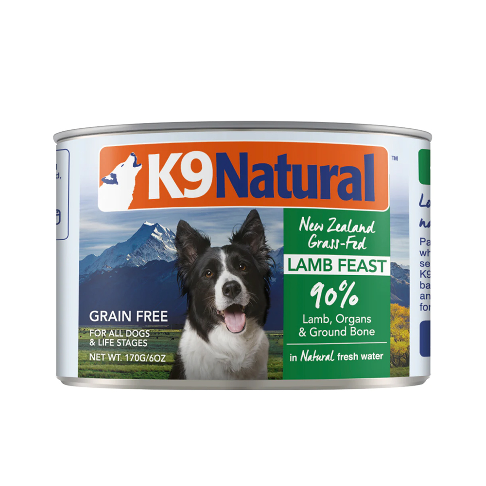 K9 Natural Canned Lamb Feast Dog Food 170 g / 6 oz