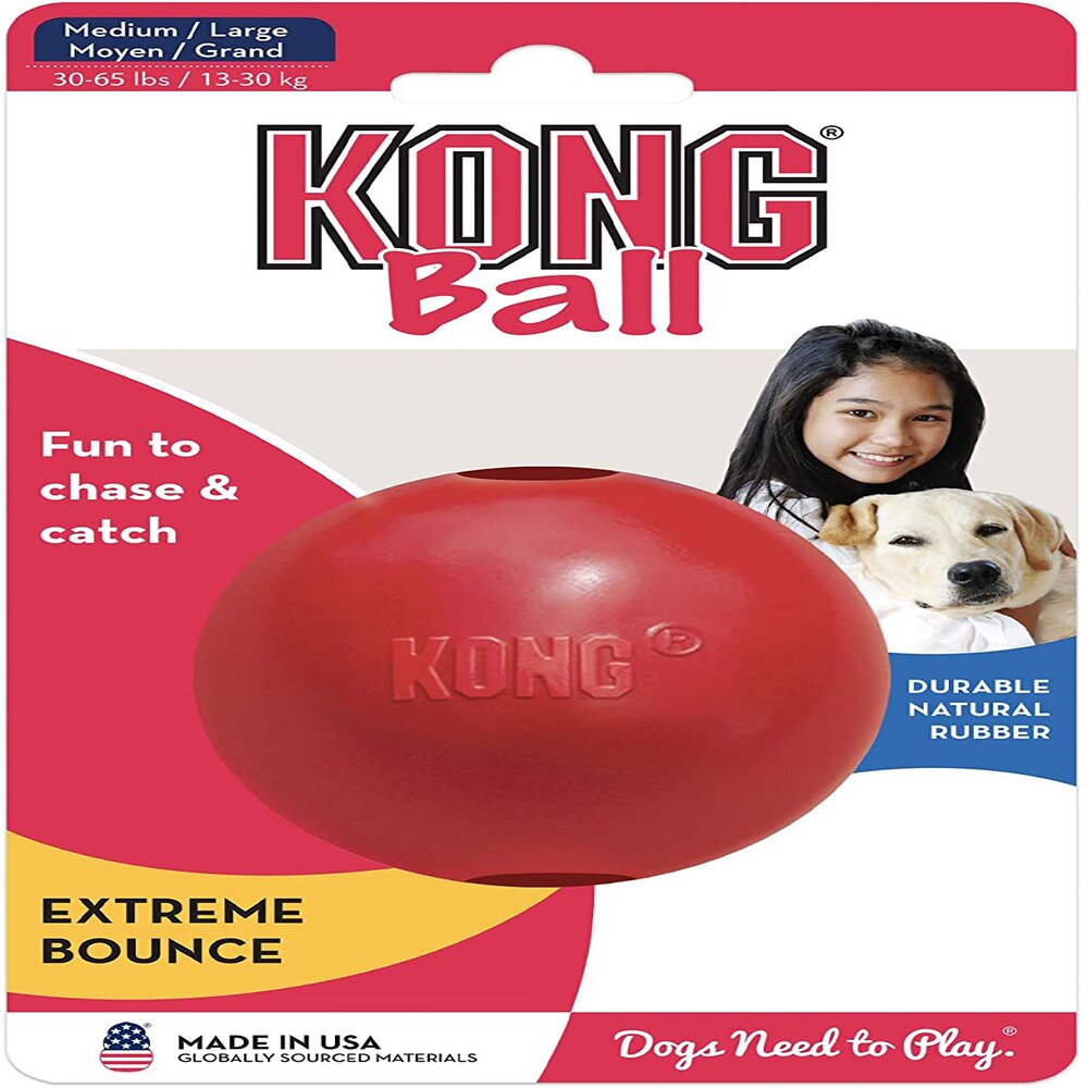 Kong Ball Rubber Dog Toy Large