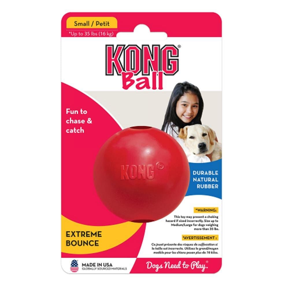 Kong Ball Rubber Dog Toy Small