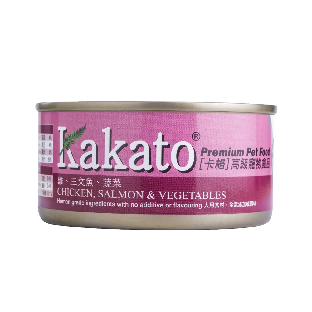 Kakato Premium Chicken, Salmon & Vegetables Canned Cat & Dog Food 170g