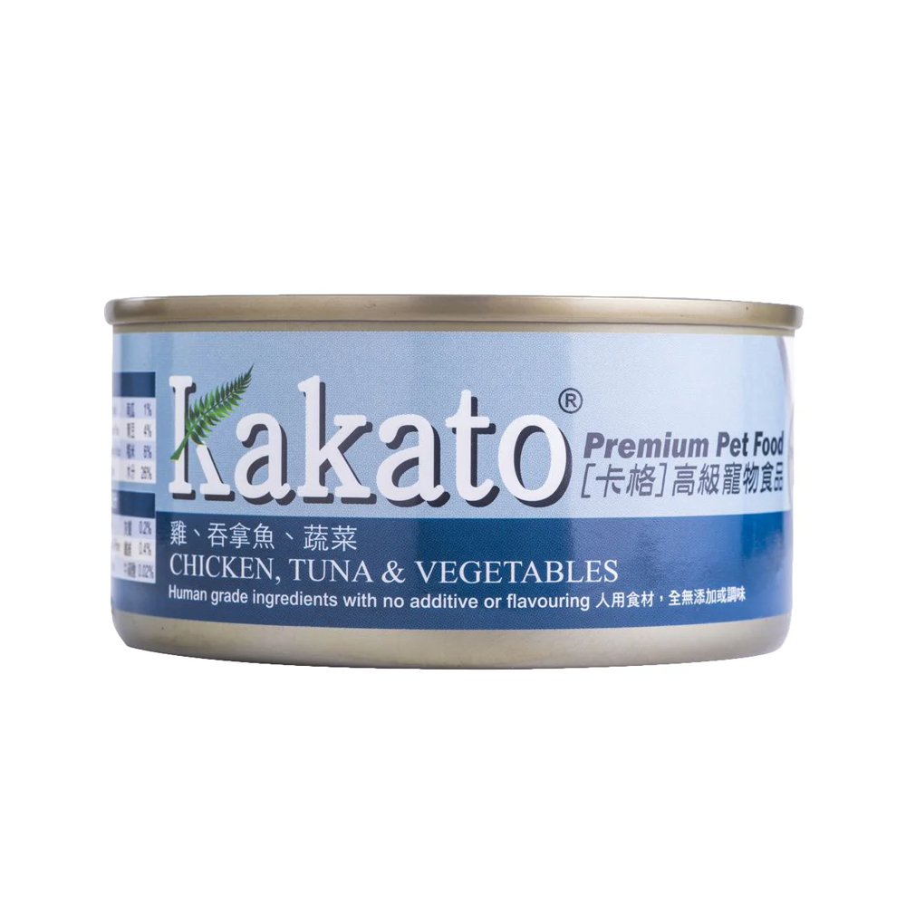 Kakato Premium Chicken, Tuna & Vegetables Canned Cat & Dog Food 170g