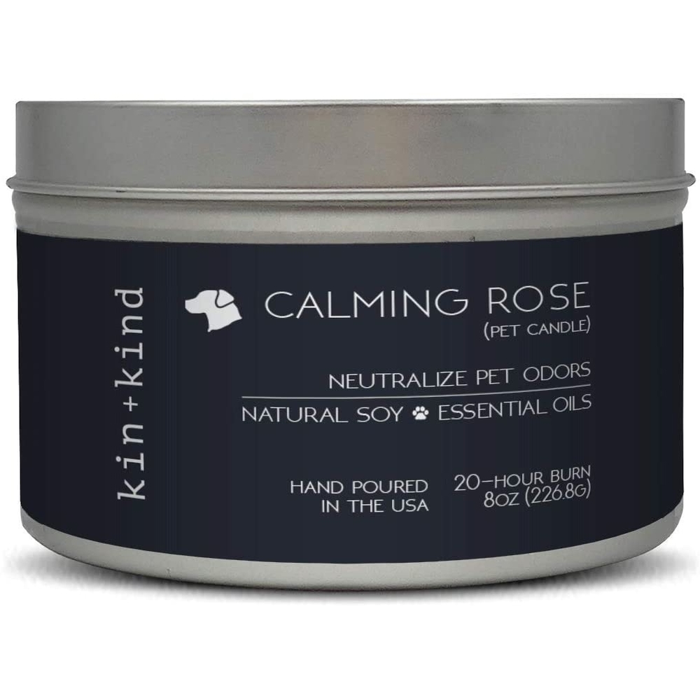 Kin+Kind Calming Rose Pet Candle 8oz