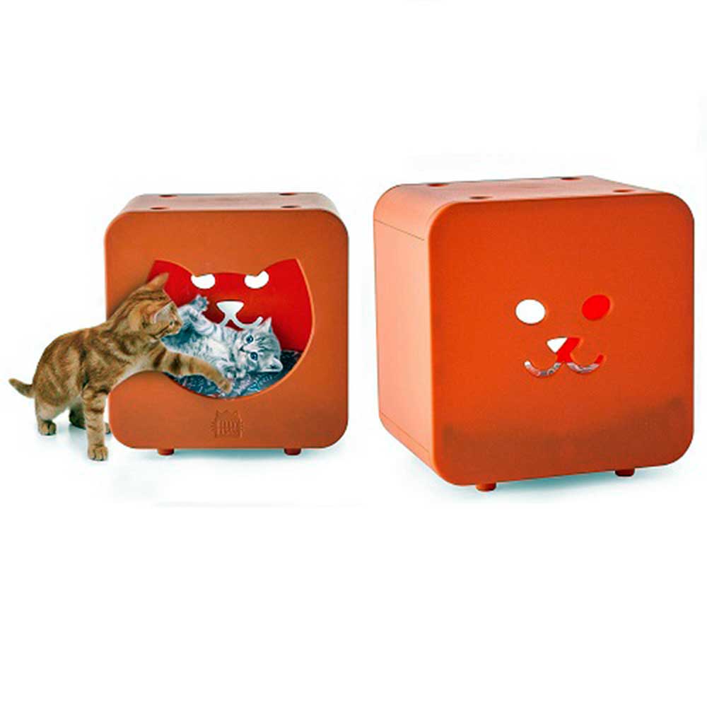 Kitty Kasas 2 Bedroom Cube Cat House Ora