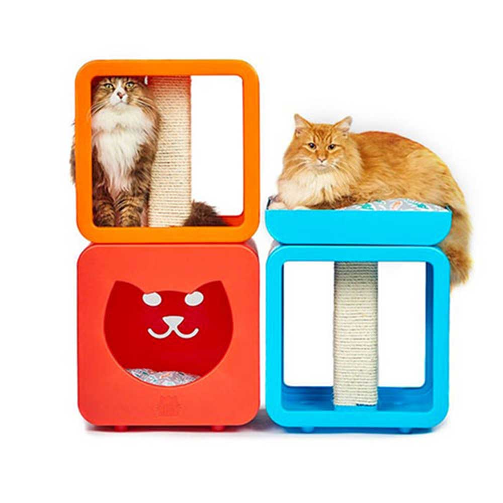 Kitty Kasas 2 Bedroom Cube Cat House