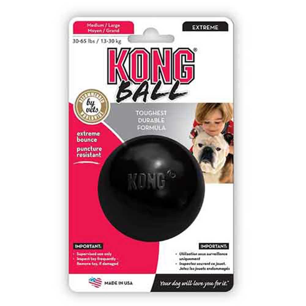 Kong Extreme Ball Rubber Dog Toy Medium/Large