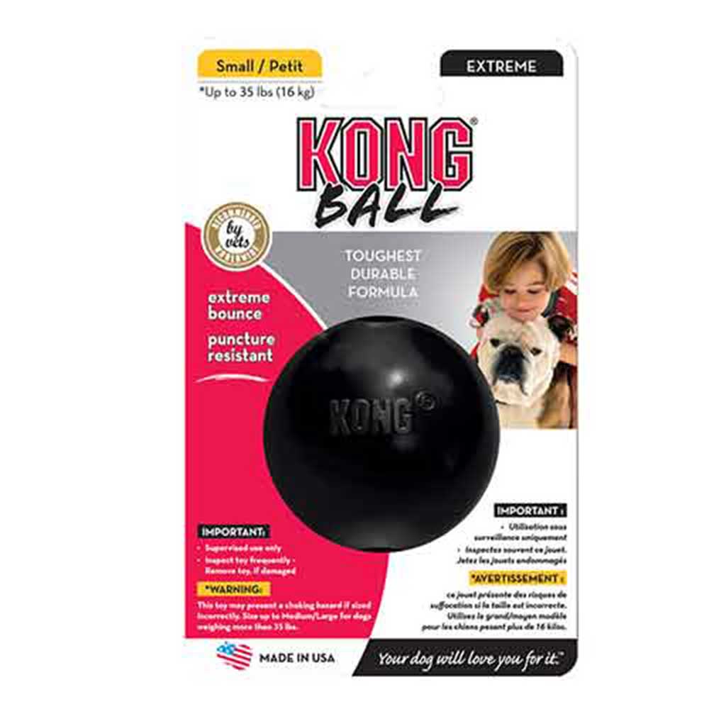 Kong Extreme Ball Rubber Dog Toy, Small