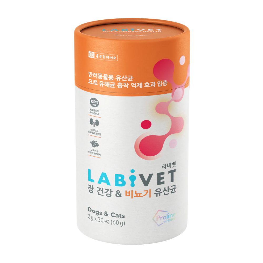 Labivet Probiotics Gut & Urinary For Dogs & Cats 60g (30x2g)