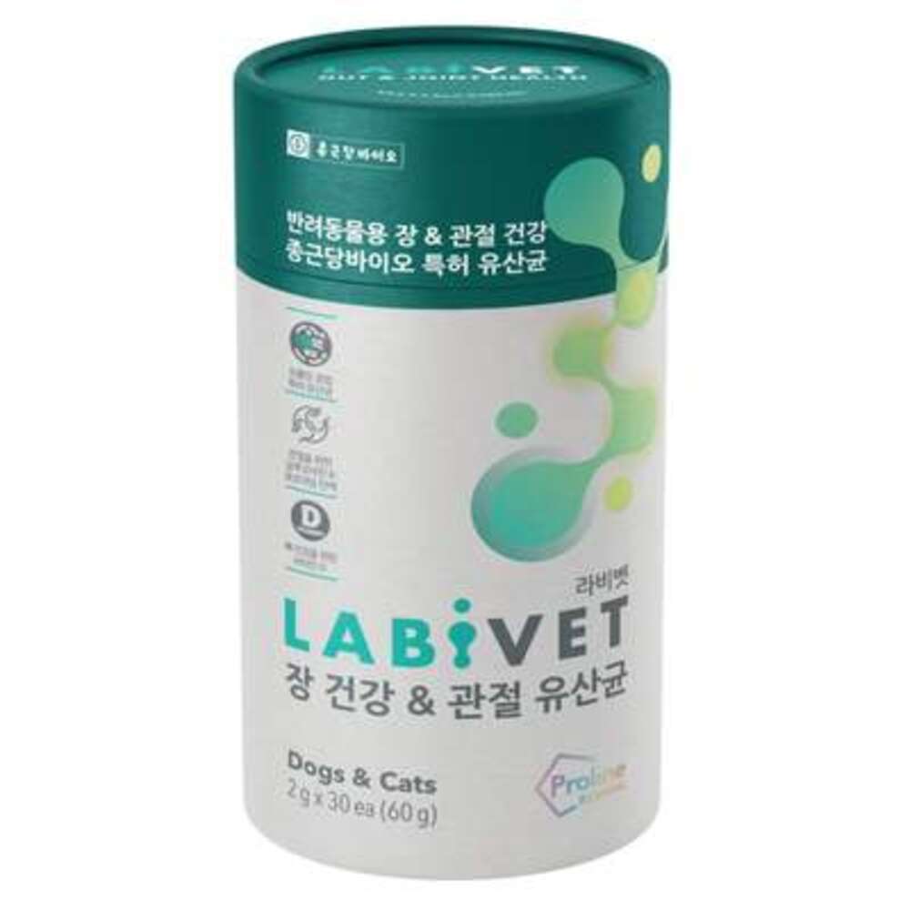 Labivet Probiotics Joint & Gut For Dogs & Cats 60g (30x2g)