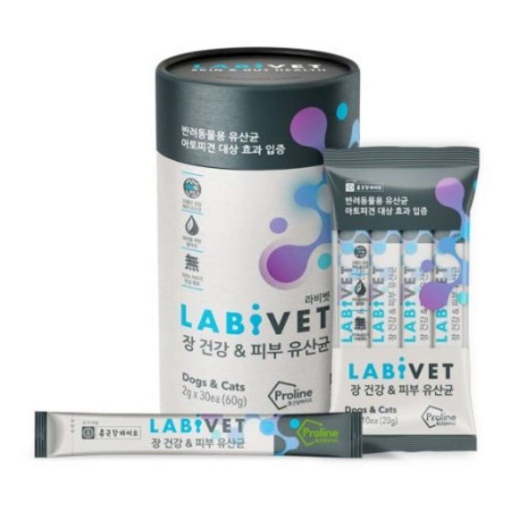 Labivet Probiotics Skin & Gut For Dogs & Cats 60g (30x2g)