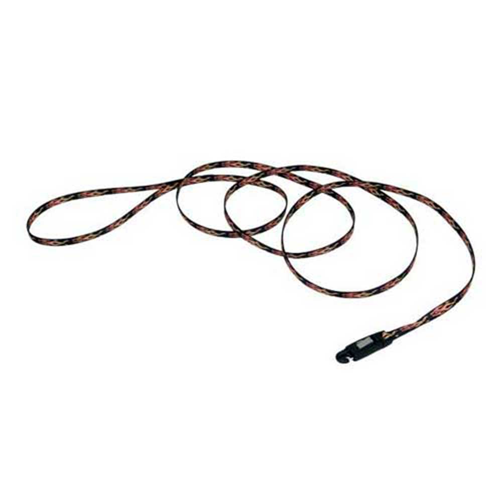 Li'L Pals Nylon Dog Leash With E-Z Snap 5/6" X 1.8M Black With Flames