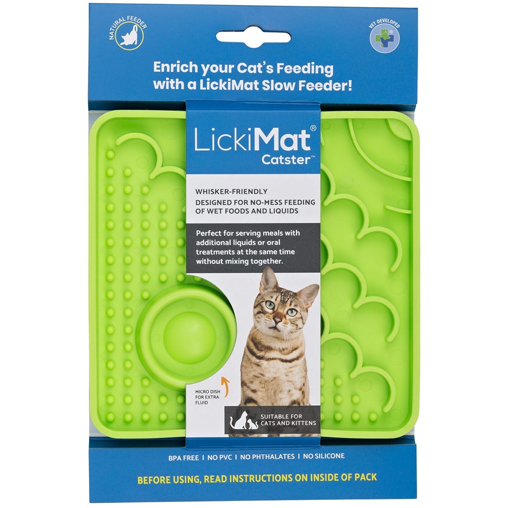 LickiMat Classic Catster For Cats Green