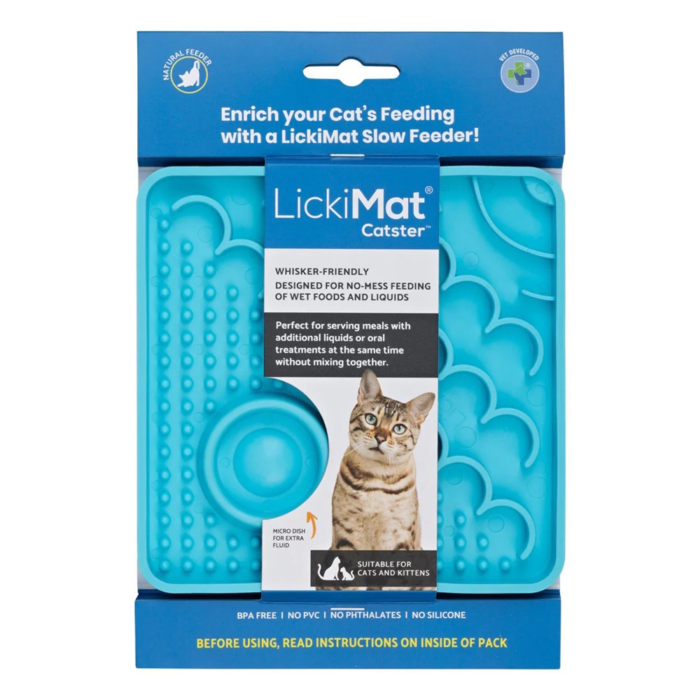 LickiMat Classic Catster For Cats Turquoise