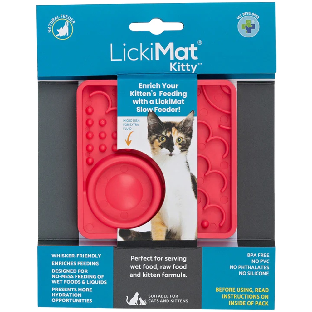 LickiMat Classic Kitty For Cats Pink