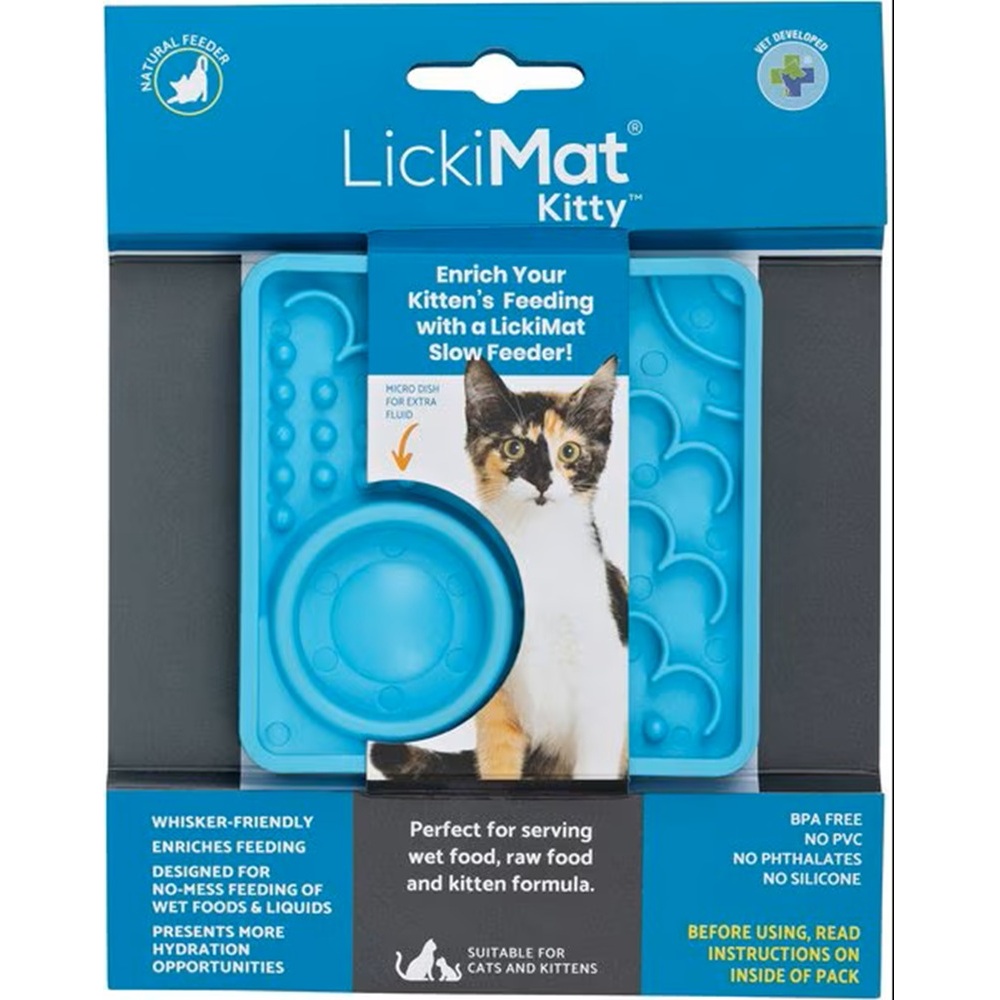 LickiMat Classic Kitty For Cats Turquoise