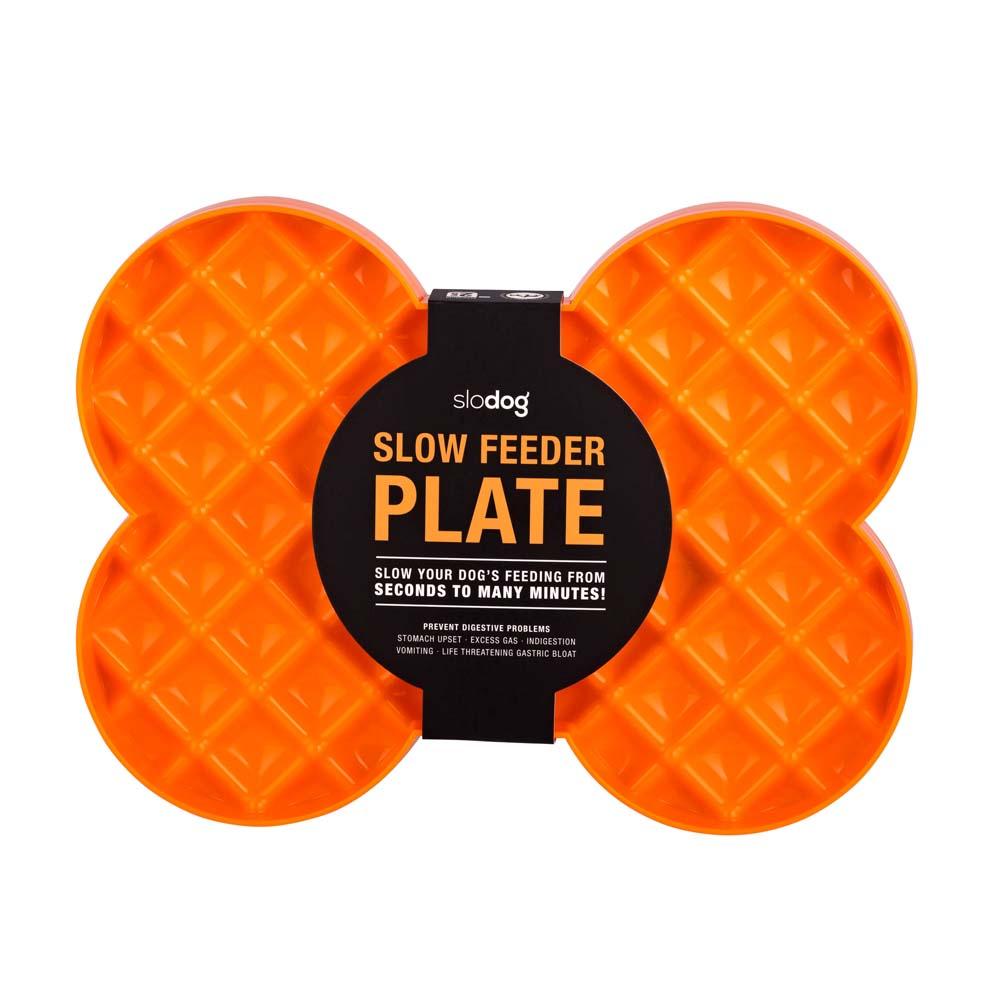 LickiMat SloDog Slow Feeder Plate Orange