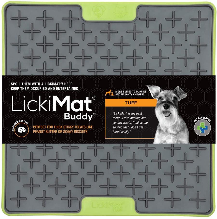 Lickimat Tuff Buddy Treat Mat For Dogs, Green