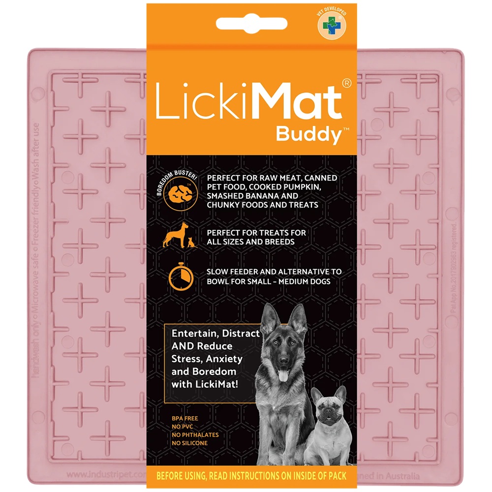 LickiMat Buddy Treat Mat For Dogs & Cats Guava