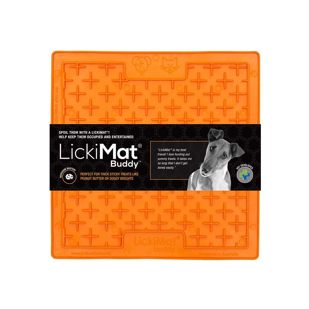 Lickimat Buddy Treat Mat For Dogs,, Orange