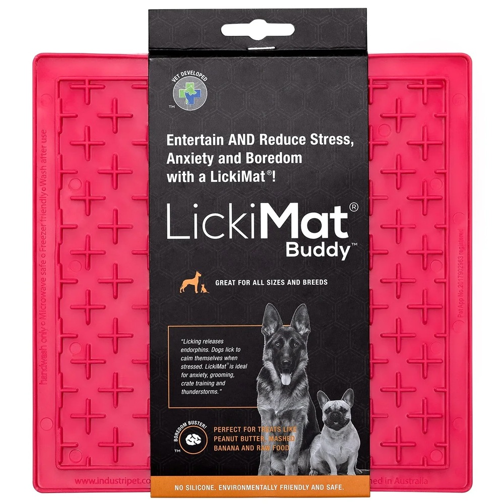 Lickimat Buddy Treat Mat For Dogs, Pink