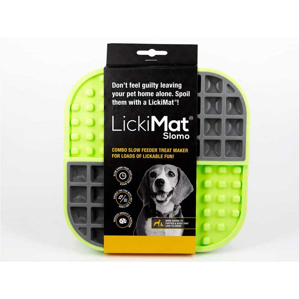 Lickimat Slomo Treat Mat Cat Green