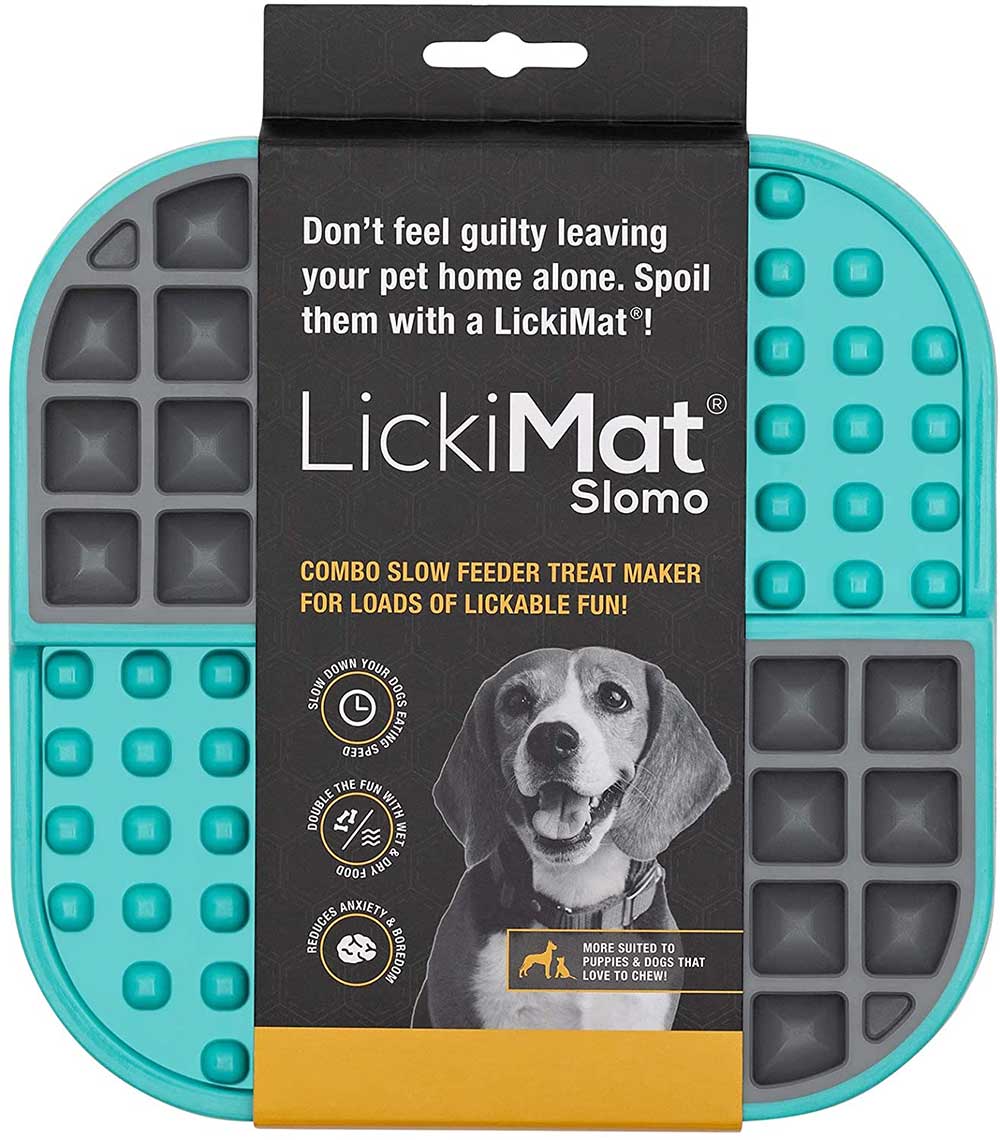 Lickimat Slomo Treat Mat For Dogs, Turquoise