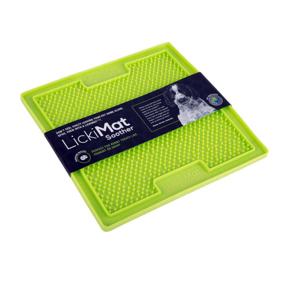 Lickimat Soother Treat Mat for Dogs, Green