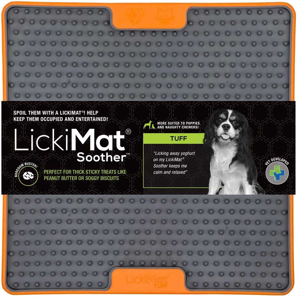 Lickimat TUFF Soother Orange Dog