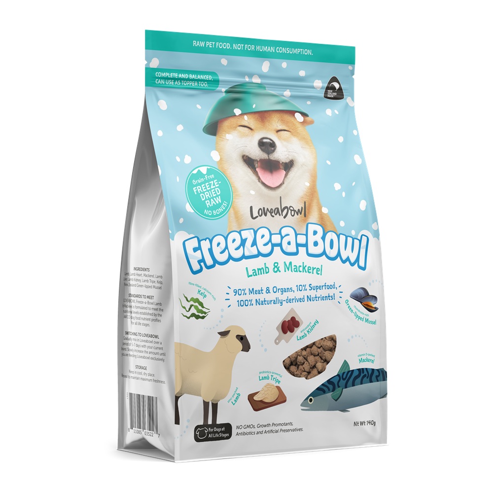 Loveabowl Freeze-a-Bowl Lamb And Mackerel For Dogs 140g