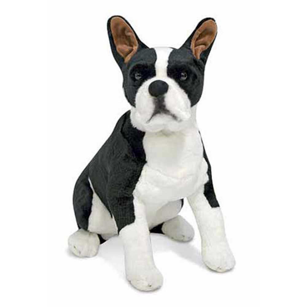 Melissa & Doug Boston Terrier Dog Giant Stuffed Animal Toy