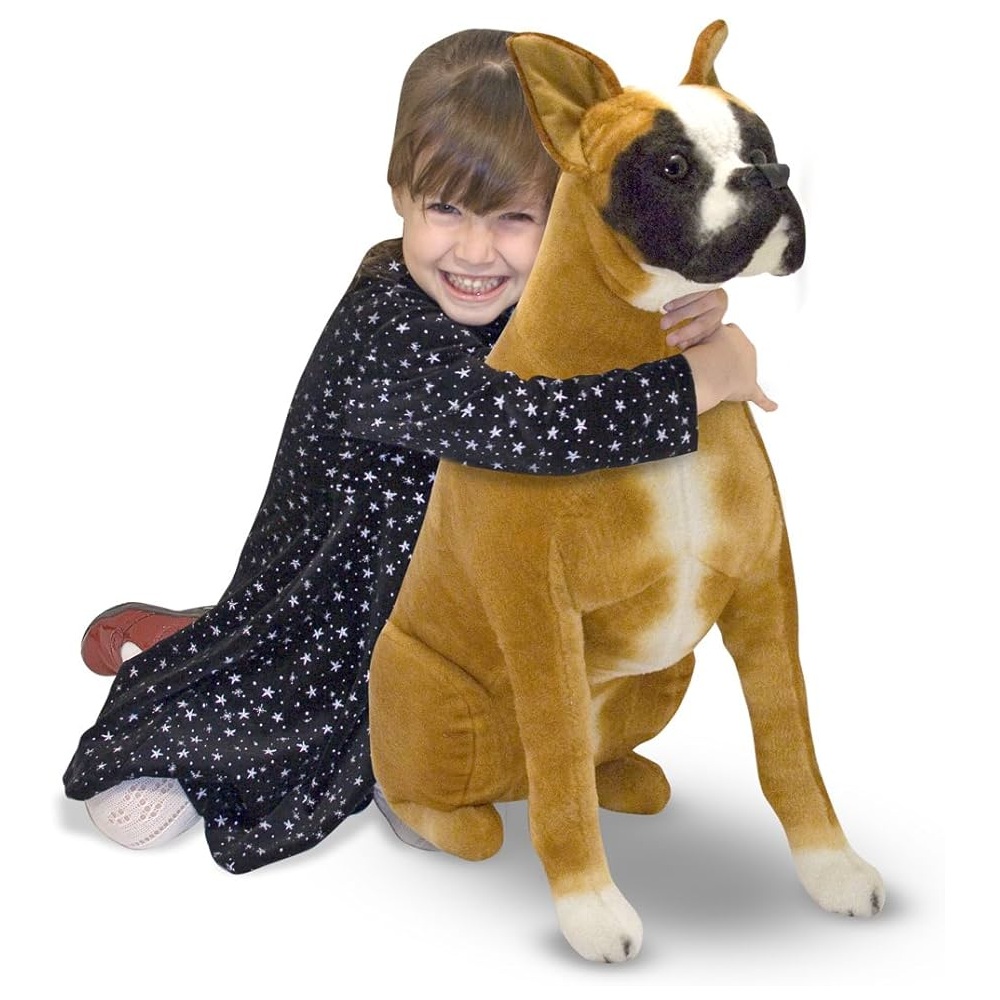 Melissa & Doug Boxer Dog Giant Stuffed Animal Toy