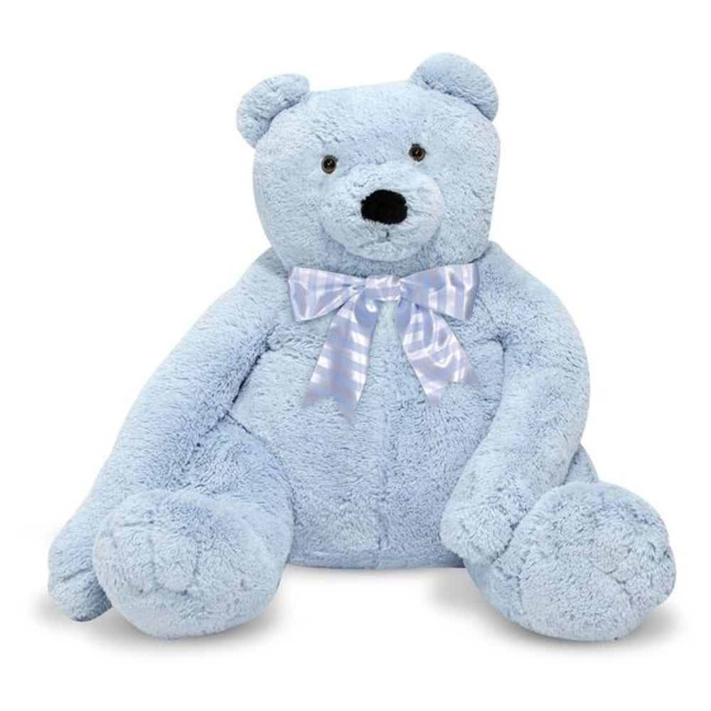 Melissa and Doug Jumbo Blue Teddy Bear