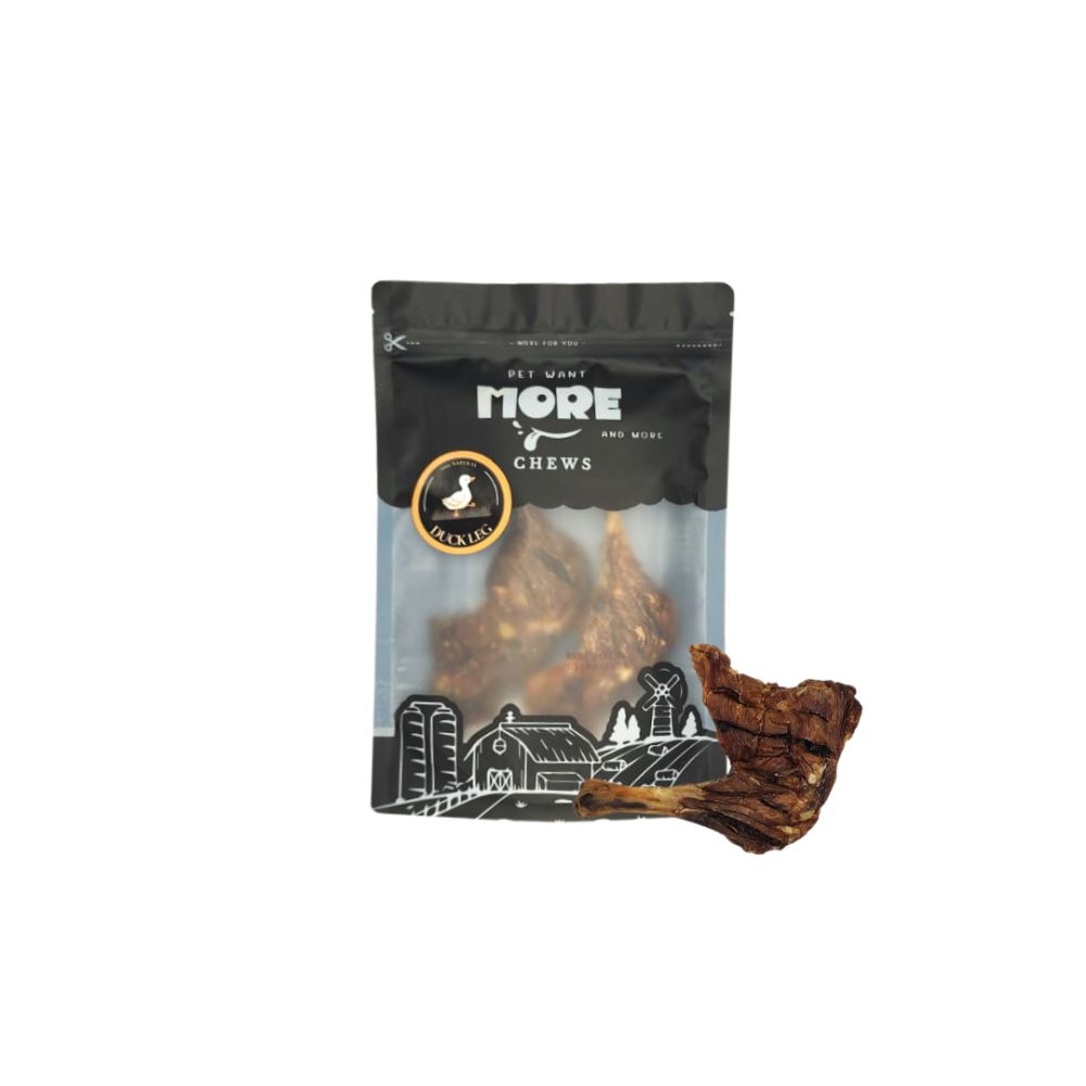 More Air Dried Basic Duck Leg Dog Chew 90gm (2 Legs)