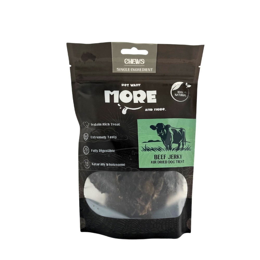 More Air-Dried Beef Jerky Dog Treat 100g