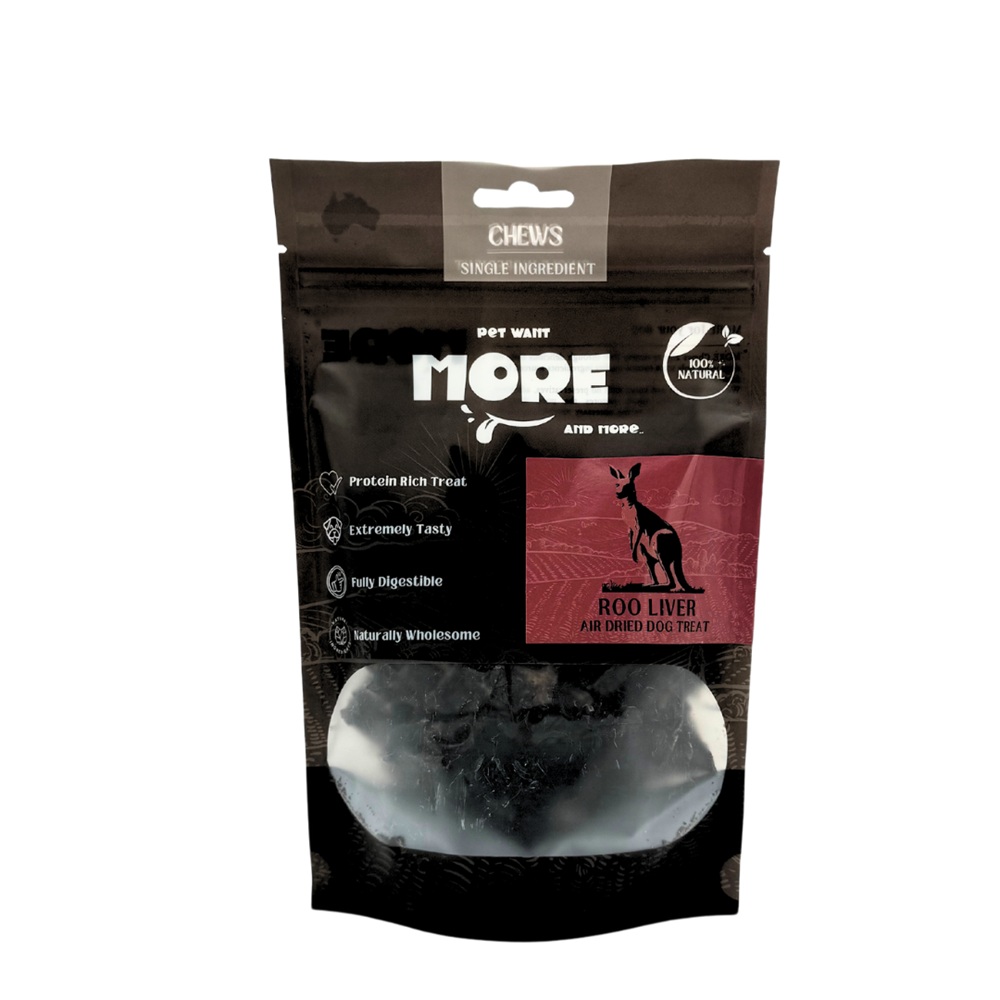 More Air-Dried Roo Liver Dog Treat 120g