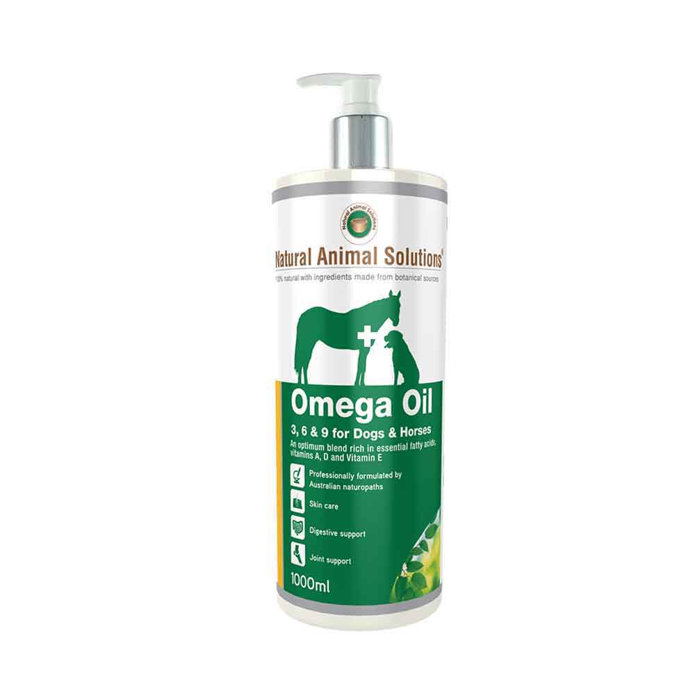 Natural Animal Solutions Omega Oil 3,6 & 9 For Dogs, 1 Litre