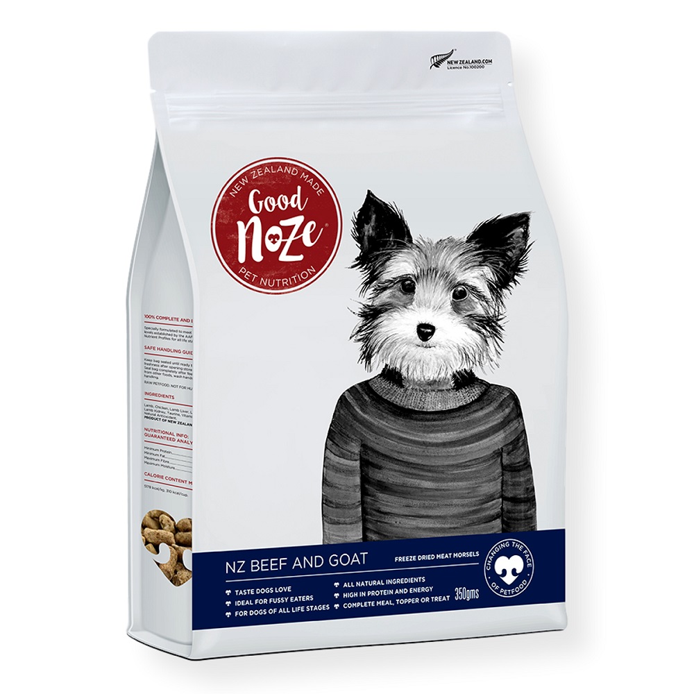 NZ Good Noze Freeze Dried Beef & Goat 350g - Canine