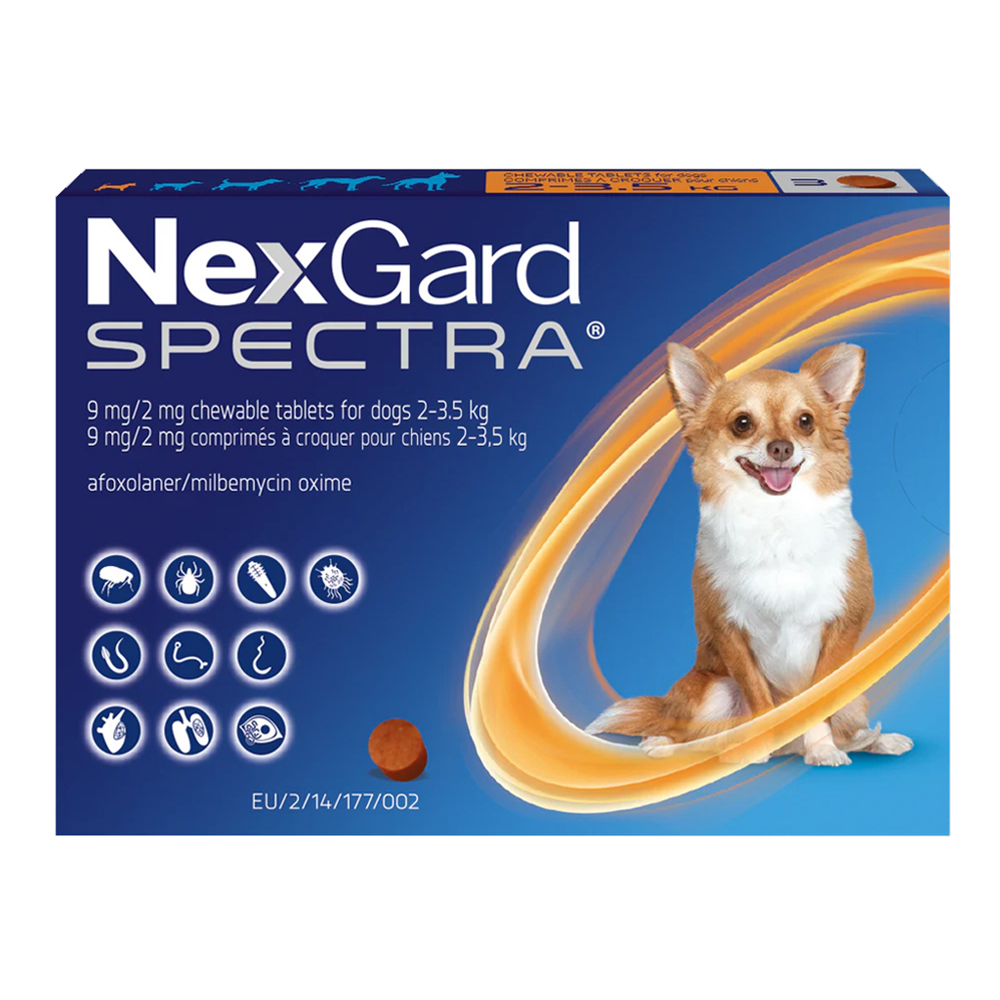 NexGard Spectra Chews For Dogs X-Small 3 Pack