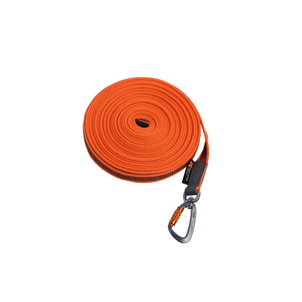 Non-Stop Unisex Dog Leash For Dogs Friction Long Line Orange 15m