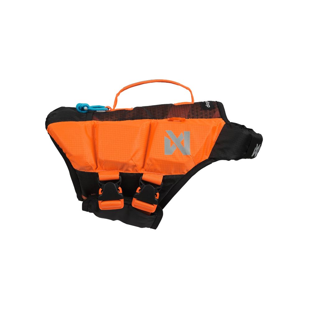 Non-Stop Unisex Protector Life Jacket For Dogs Black/Orange