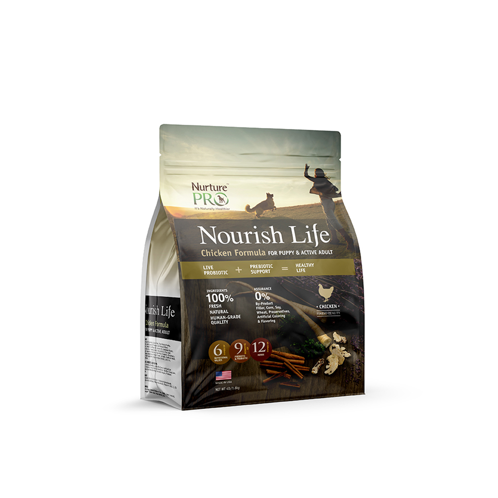 Nurture Pro Nourish Life Chicken Formula for Puppy & Active Adult 4 lbs (1.8kg)