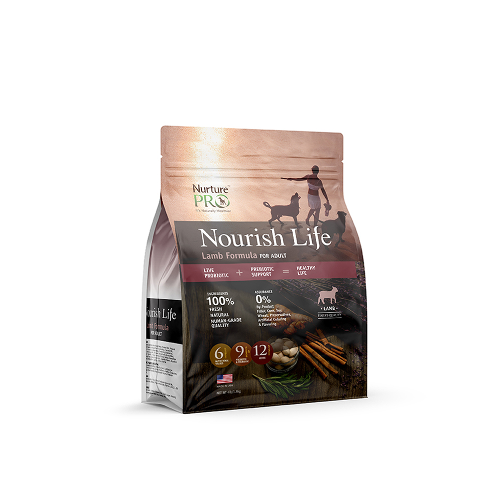 Nurture Pro Nourish Life Lamb Formula for Adult - Dry Dog Food 4 lbs (1.8kg)