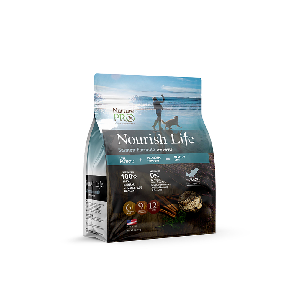 Nurture Pro Nourish Life Salmon Formula For Adult Dogs 4 lbs (1.8kg)