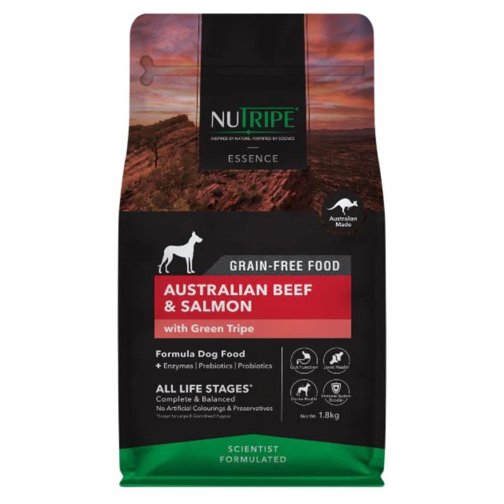 Nutripe Essence Australian Beef & Salmon with Green Tripe Dog 1.8kg