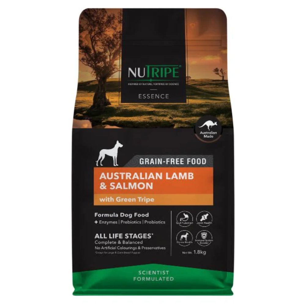 Nutripe Essence Australian Lamb & Salmon with Green Tripe Dog 1.8kg