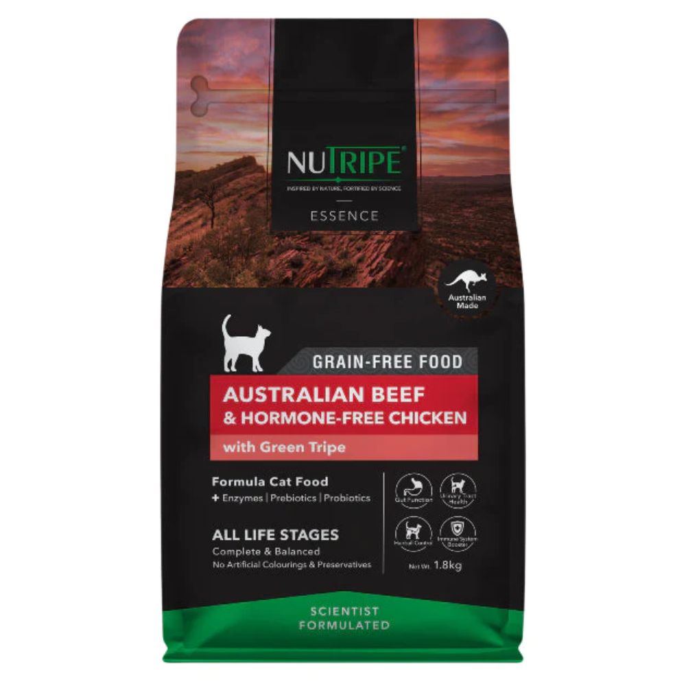 Nutripe Essence Australian Beef And Hormone-Free Chicken with Green Tripe Cat Food