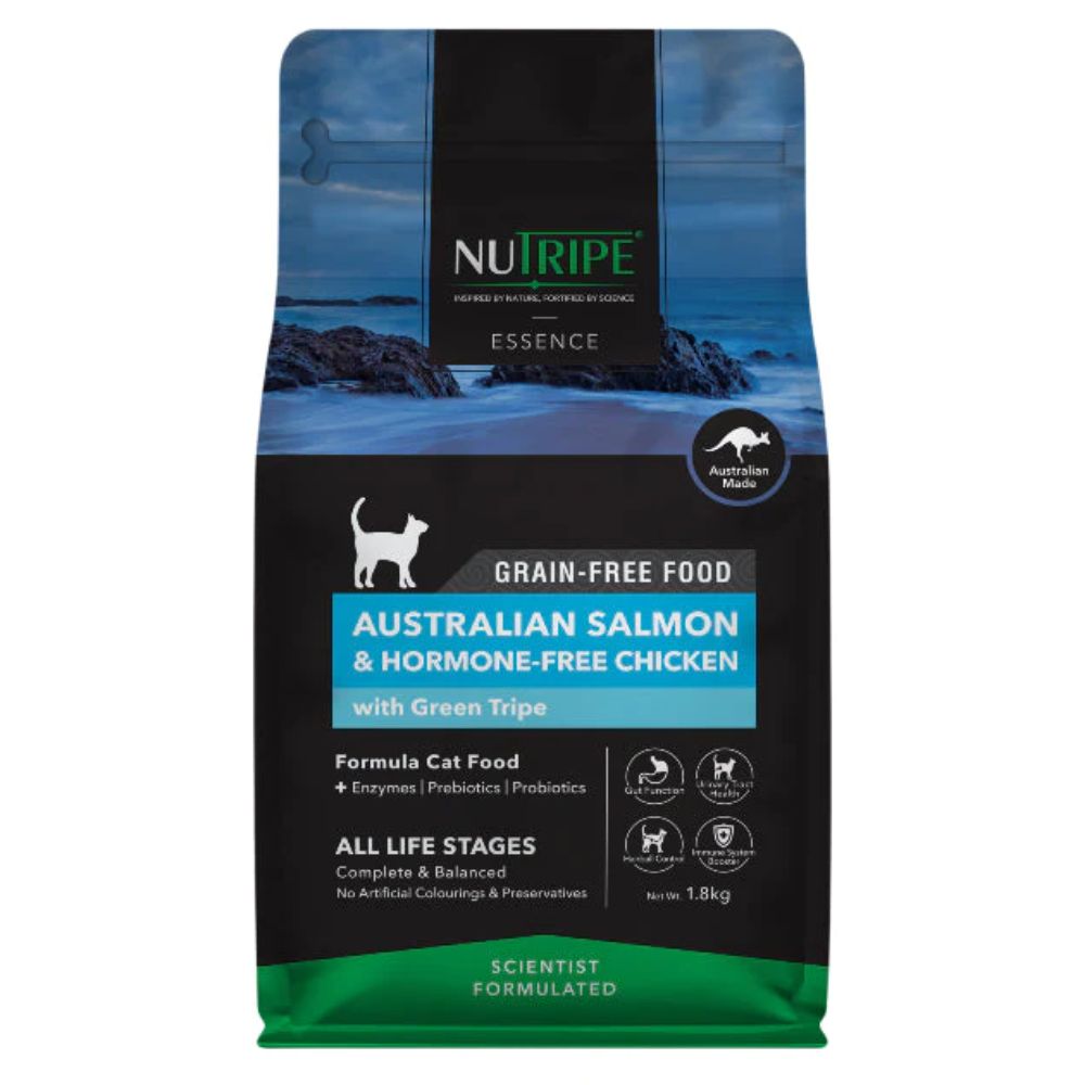 Nutripe Essence Australian Salmon And Hormone-Free Chicken with Green Tripe Cat Food